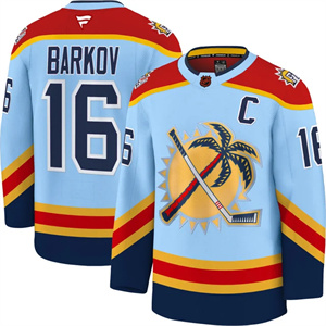 Men's Florida Panthers 2025 Stanley Cup Final Premium Jersey All Stitched #16 Aleksander Barkov