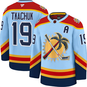 Men's Florida Panthers 2025 Stanley Cup Final Premium Jersey All Stitched #19 Matthew Tkachuk