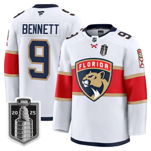 Men's Florida Panthers 2025 Stanley Cup Final Premium Jersey All Stitched Sam Bennett