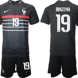 Men's France #19 Brnzema Black 2022 FIFA World Cup Home Soccer Jersey Suit