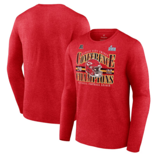 Men's Kansas City Chiefs Red 2022 AFC Champions Banner Worthy Long Sleeve T-Shirt