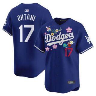 Men's Los Angeles Dodgers #17 Shohei Ohtani Royal Takashi Murakami 2025 Vapor Limited Stitched Baseball Jersey