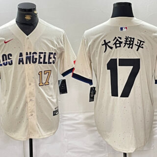Men's Los Angeles Dodgers #17 ?????ƽ Cream Stitched Baseball Jerseys