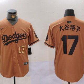 Men's Los Angeles Dodgers #17?????ƽ Brown Cool Base Stitched Baseball Jerseys
