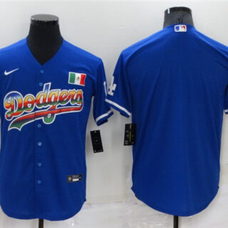 Men's Los Angeles Dodgers Blank Royal Stitched Baseball Jersey