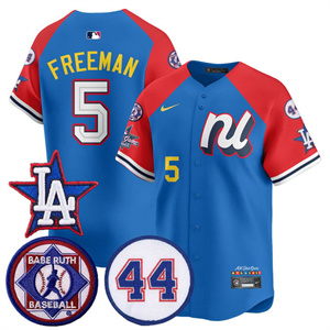 Men's Los Angeles Dodgers National League 2025 MLB All-Star Jersey V3 All Stitched Freddie Freeman #5