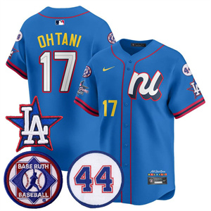 Men's Los Angeles Dodgers National League 2025 MLB All-Star Jersey V3 All Stitched Shohei Ohtani #17