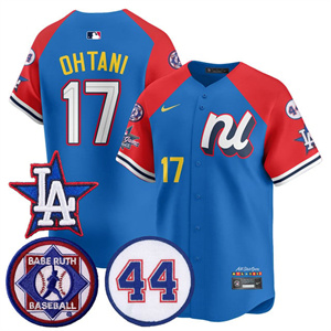 Men's Los Angeles Dodgers National League 2025 MLB All-Star Jersey V3 All Stitched Shohei Ohtani #17