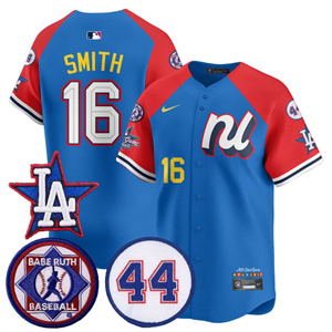 Men's Los Angeles Dodgers National League 2025 MLB All-Star Jersey V3 All Stitched Will Smith #16