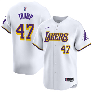 Men's Los Angeles Lakers Association Donald Trump #47 Vapor Baseball Jersey