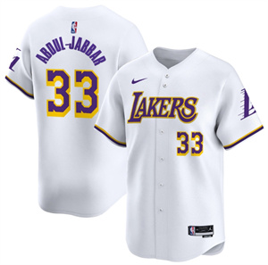 Men's Los Angeles Lakers Association Kareem Abdul-Jabbar #33 Vapor Baseball Jersey