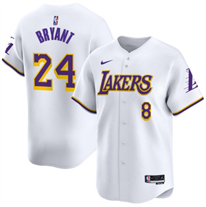 Men's Los Angeles Lakers Association Kobe Bryant #24 Vapor Baseball Jersey
