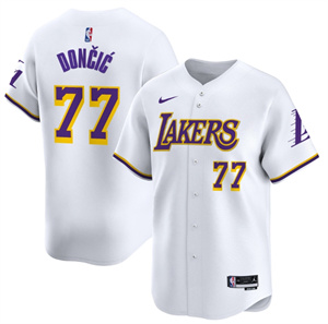 Men's Los Angeles Lakers Association Luka Doncic #77 Vapor Baseball Jersey