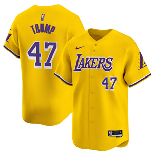 Men's Los Angeles Lakers Icon Donald Trump #47 Vapor Baseball Jersey