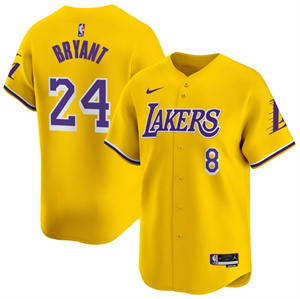 Men's Los Angeles Lakers Icon Kobe Bryant #24 Vapor Baseball Jersey
