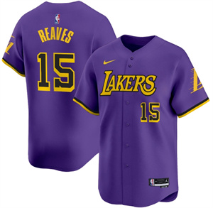 Men's Los Angeles Lakers Statement Austin Reaves #15 Vapor Baseball Jersey