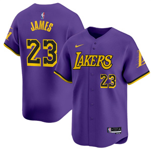 Men's Los Angeles Lakers Statement LeBron James #23 Vapor Baseball Jersey