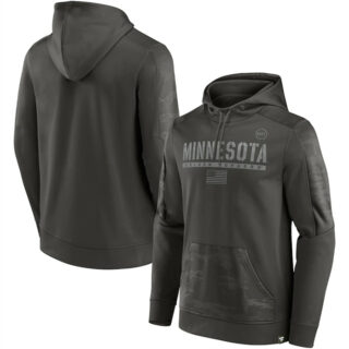 Men's Minnesota Golden Gophers Olive OHT Military Appreciation Guardian Pullover Hoodie