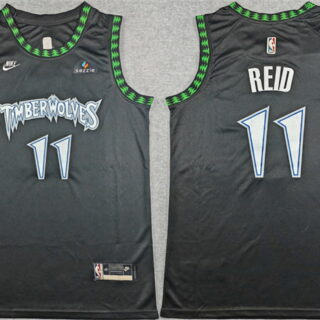 Men's Minnesota Timberwolves #11 Naz Reid Black 2025-26 Classic Edition Stitched jersey
