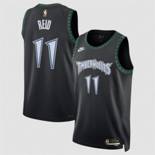 Men's Minnesota Timberwolves #11 Naz Reid Black 2025 Classic Edition Stitched Jersey