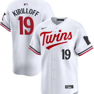 Men's Minnesota Twins #19 Alex Kirilloff White 2024 Home Limited Stitched Baseball Jersey