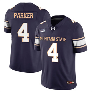 Men's Montana State Bobcat #4 Bryson Parker Football Jersey All Stitched