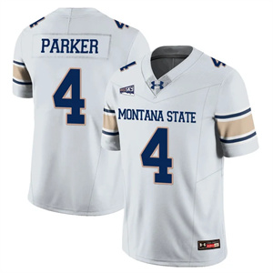 Men's Montana State Bobcat #4 Bryson Parker Football Jersey All Stitched