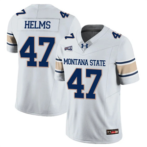 Men's Montana State Bobcat #47 George Helms Football Jersey All Stitched