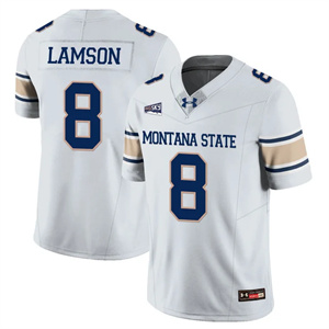 Men's Montana State Bobcat #8 Justin Lamson Football Jersey All Stitched
