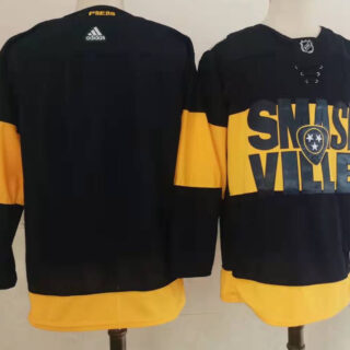 Men's Nashville Predators Blank Black 2022 Stadium Series adidas Stitched NHL Jersey