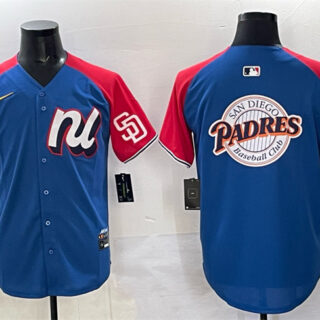 Men's National League San Diego Padres Team Big Logo Blue Red Alternate 2025 All-Star Edition Limited Stitched Baseball Jersey