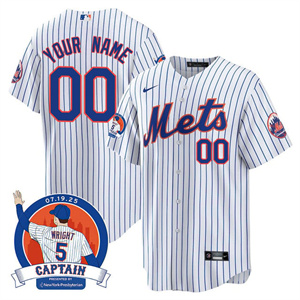 Custom Men's New York Mets David Wright Mets Legend Jersey V2 - All Stitched