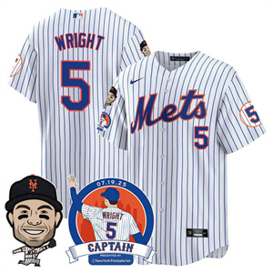 Men's New York Mets #5 David Wright David Wright Mets Legend Jersey V2 All Stitched
