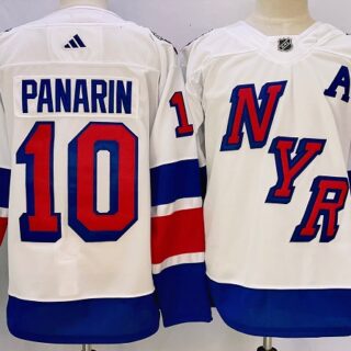 Men's New York Rangers #10 Artemi Panarin White 2023-2024 Stadium Series Stitched Jersey