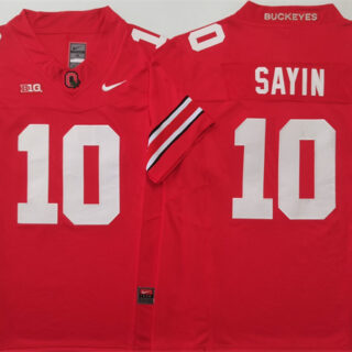 Men's Ohio State Buckeyes #10 Julian Sayin Red 2025 F.U.S.E. Limited Stitched Jersey