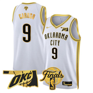 Men's Oklahoma City Thunder #9 Alex Caruso Final Patch Jersey All Stitched