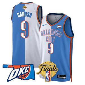 Men's Oklahoma City Thunder #9 Alex Caruso Final Patch Jersey All Stitched