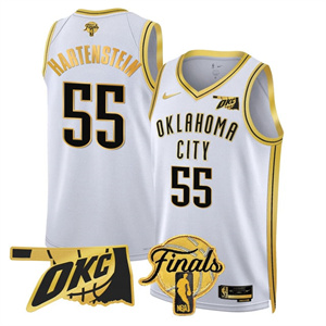 Men's Oklahoma City Thunder #55 Isaiah Hartenstein Final Patch Jersey All Stitched