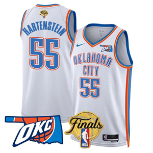 Men's Oklahoma City Thunder #55 Isaiah Hartenstein Final Patch Jersey All Stitched
