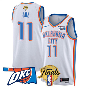 Men's Oklahoma City Thunder #11 Isaiah Joe Final Patch Jersey All Stitched
