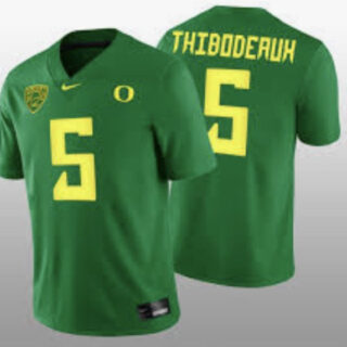 Youth Oregon Duck Green #5 Thiboderuh Jersey