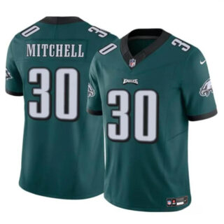 Men's Philadelphia Eagles #30 Quinyon Mitchell Green 2024 Draft F.U.S.E Vapor Untouchable Limited Stitched Football Jersey
