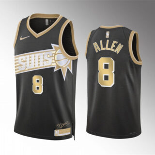 Men's Phoenix Suns #8 Grayson Allen Black 2024 Select Series Stitched Basketball Jersey