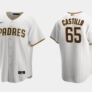 Men's San Diego Padres #65 Jos?? Castillo White Cool Base Stitched Jersey