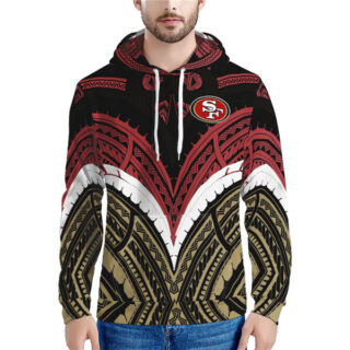 Men's San Francisco 49ers Red Black Hoodie