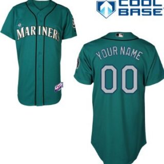 Men's Seattle Mariners Customized Green Jersey