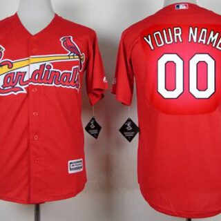 Men's St. Louis Cardinals Customized Red Jersey