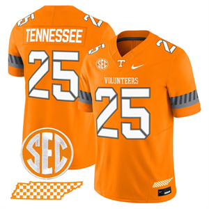 Men's Tennessee Volunteers #25 Tennessee 2025 'Smokey Grey Series' Vapor Limited Jersey V2 All Stitched