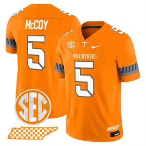 Men's Tennessee Volunteers #5 Bru McCoy 2025 'Smokey Grey Series' Vapor Limited Jersey V2 All Stitched