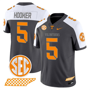 Men's Tennessee Volunteers #5 Hendon Hooker 2025 'Smokey Grey Series' Vapor Limited Jersey V2 All Stitched